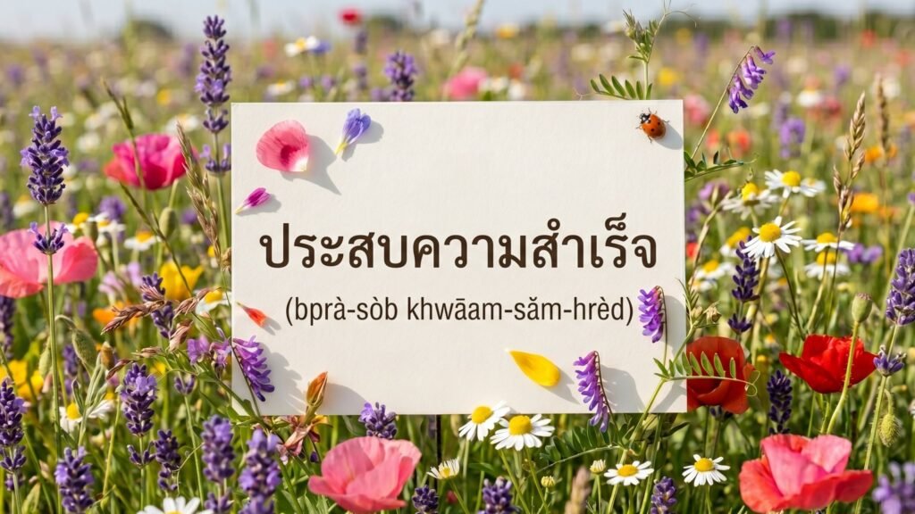 Daily Thai Confidence — Using ประสบความสำเร็จ (bprà-sòb khwāam-sǎm-hrèd)