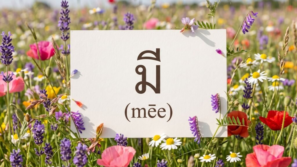 Daily Thai Confidence — Using มี (mēe)