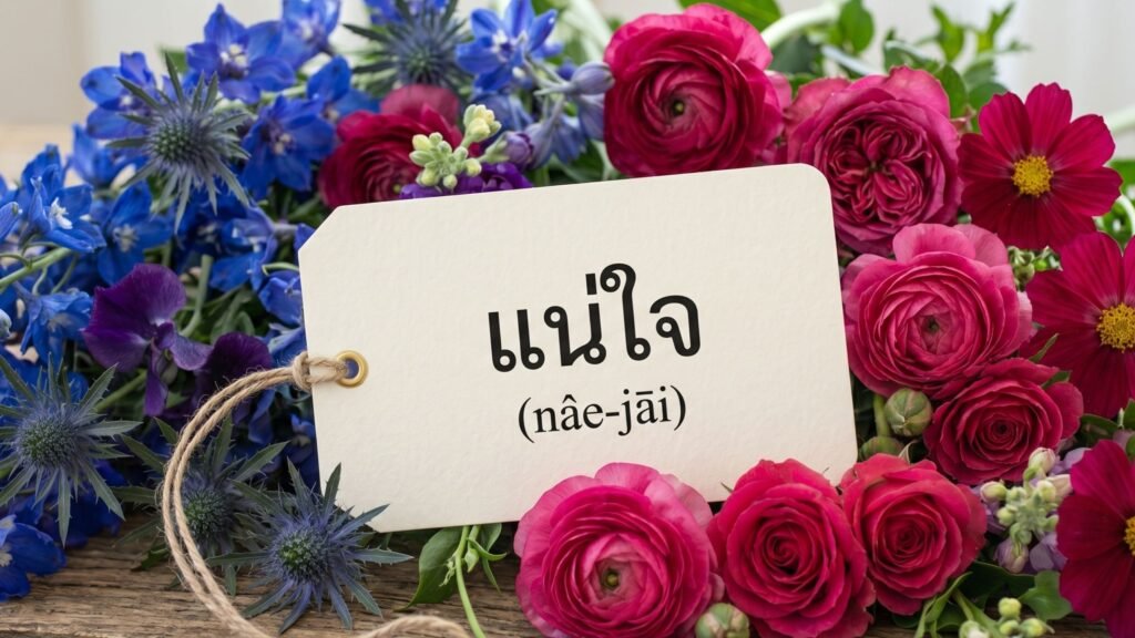 Daily Thai Confidence — Using แน่ใจ (nâe-jāi)