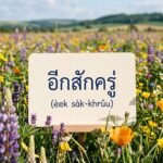 Daily Thai Confidence — Using อีกสักครู่ (èek sàk-khrûu)